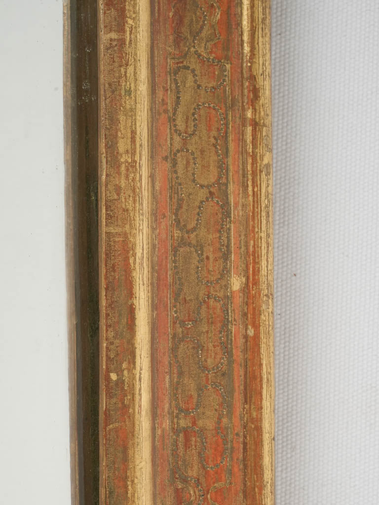 Rare chamfered edge Italian mirror