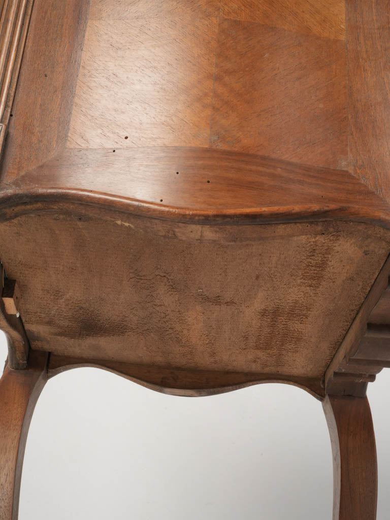 Intricate, Ornate Marble-Top French Nightstand