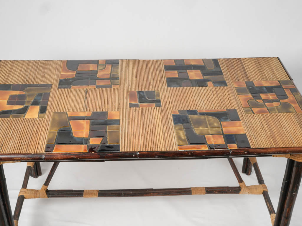 Colorful 70s French Modernist dining chairs