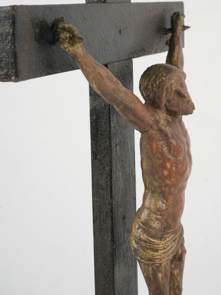 Classic style wooden crucifix