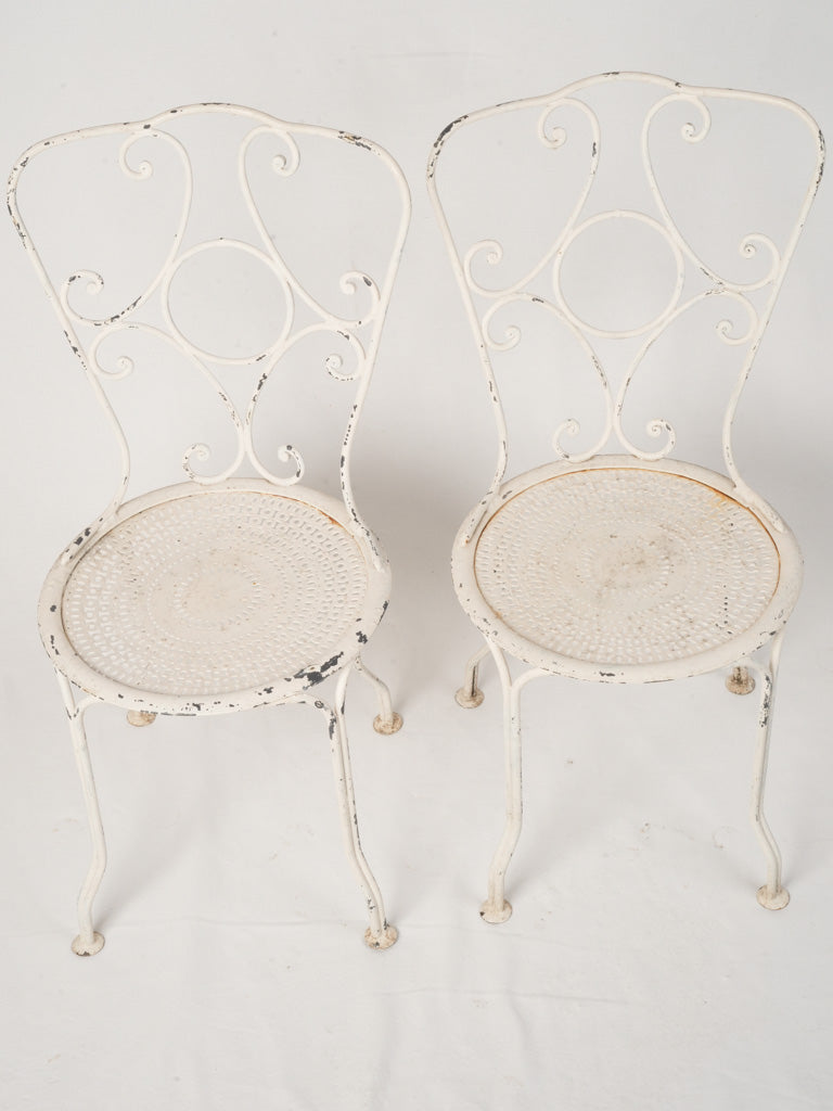 Charming Cream Vintage Garden Seats