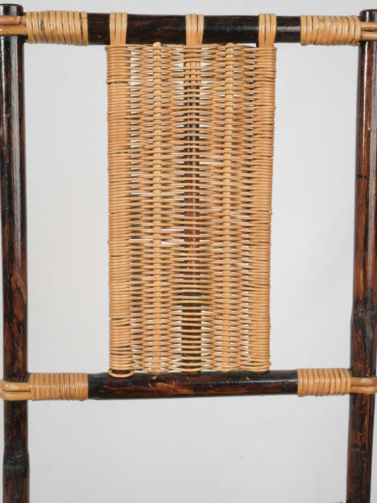 Artisanal Adrien Audoux bamboo dining set