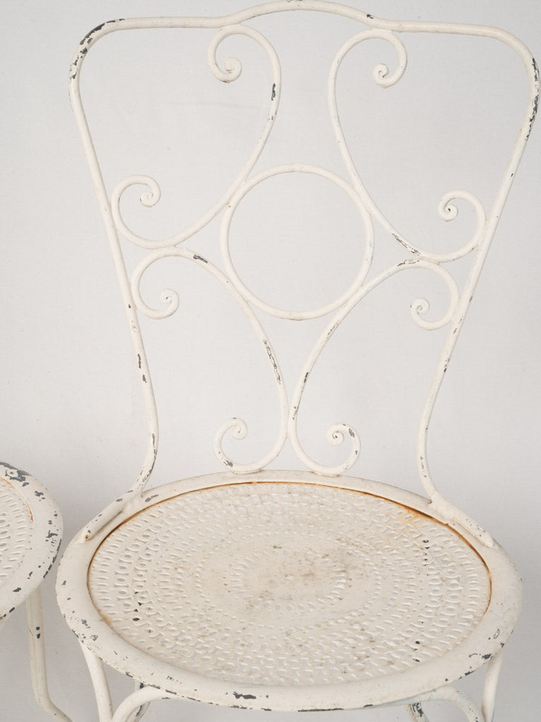 Sophisticated Hand-Forged Iron Patio Chairs