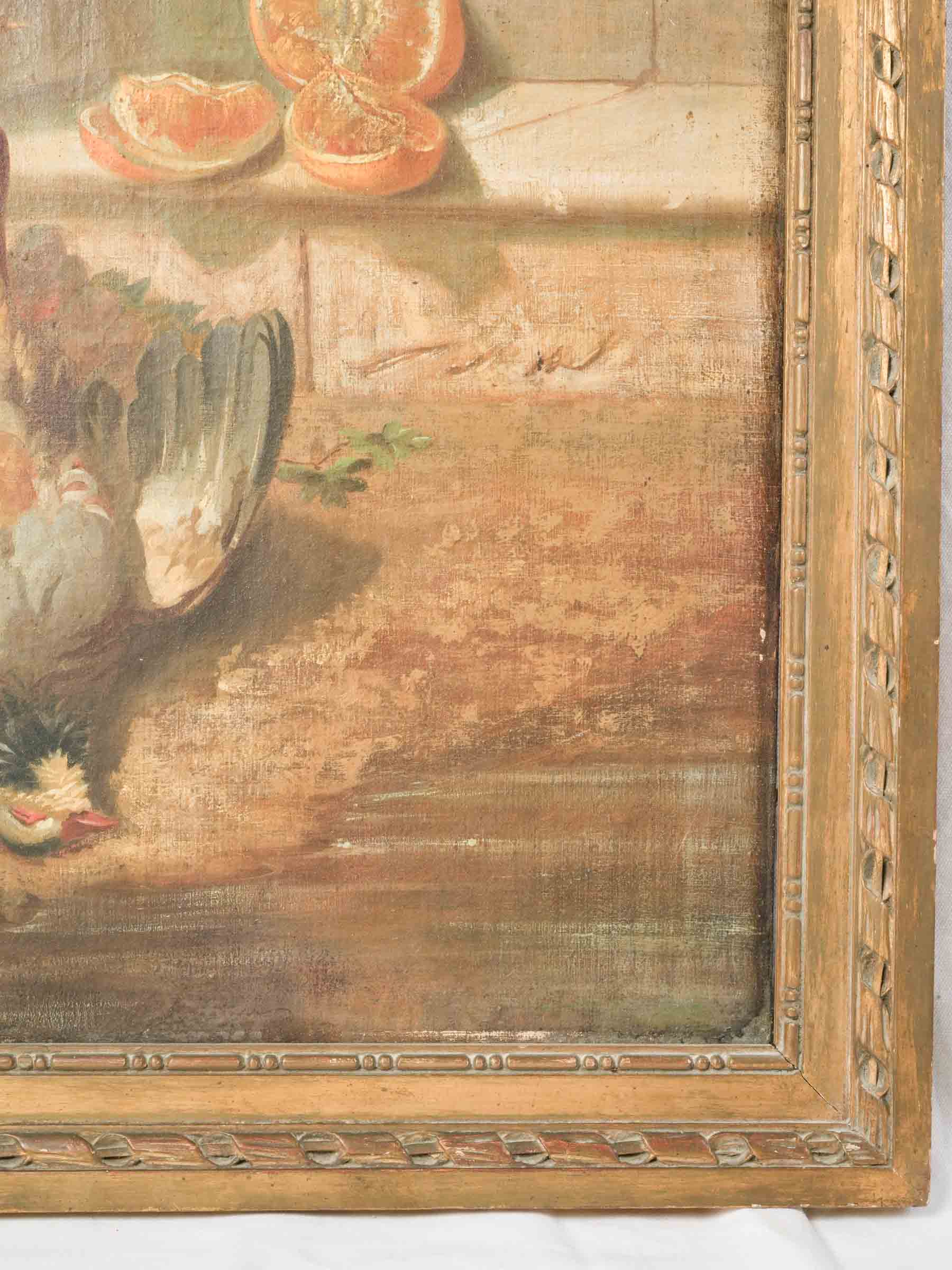 Large French Neoclassical Garden Scene w/ Still Life, Early 19th Century - 60¾" x 45"