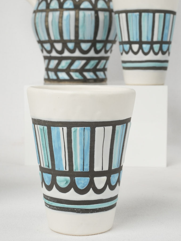 French handmade ceramic beverage service