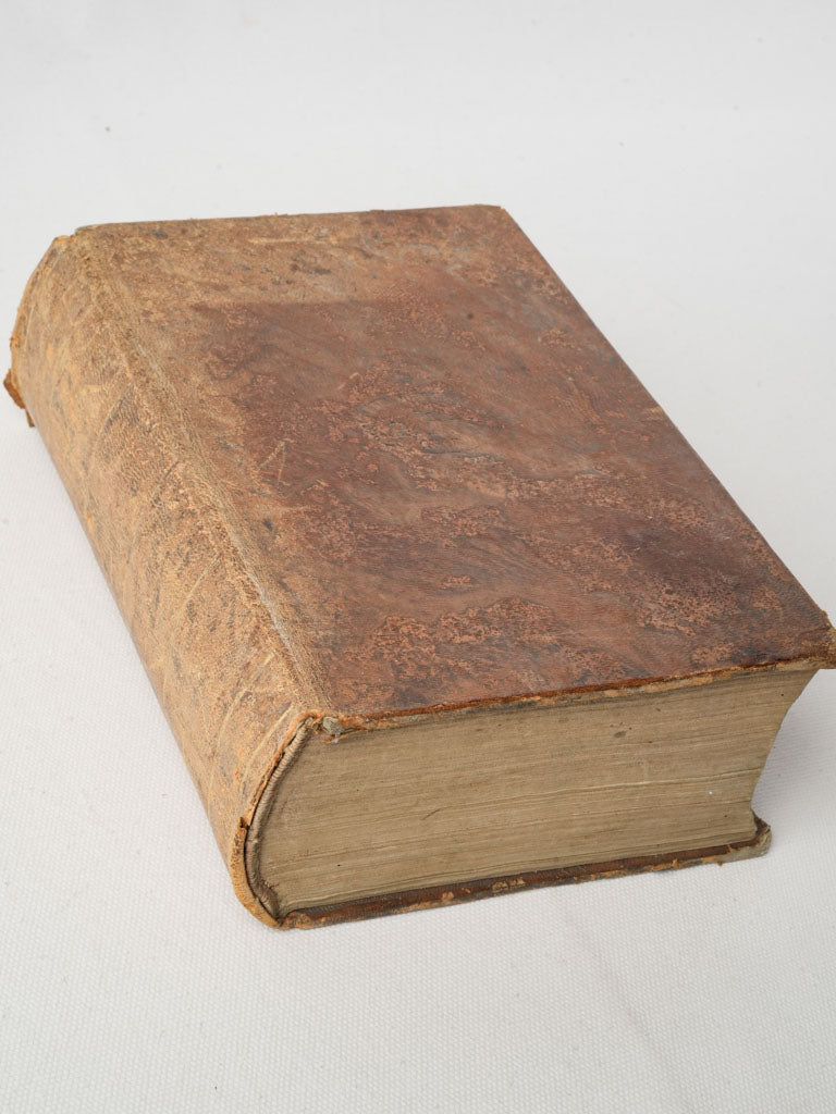 Antique leather-bound Protestant Bible