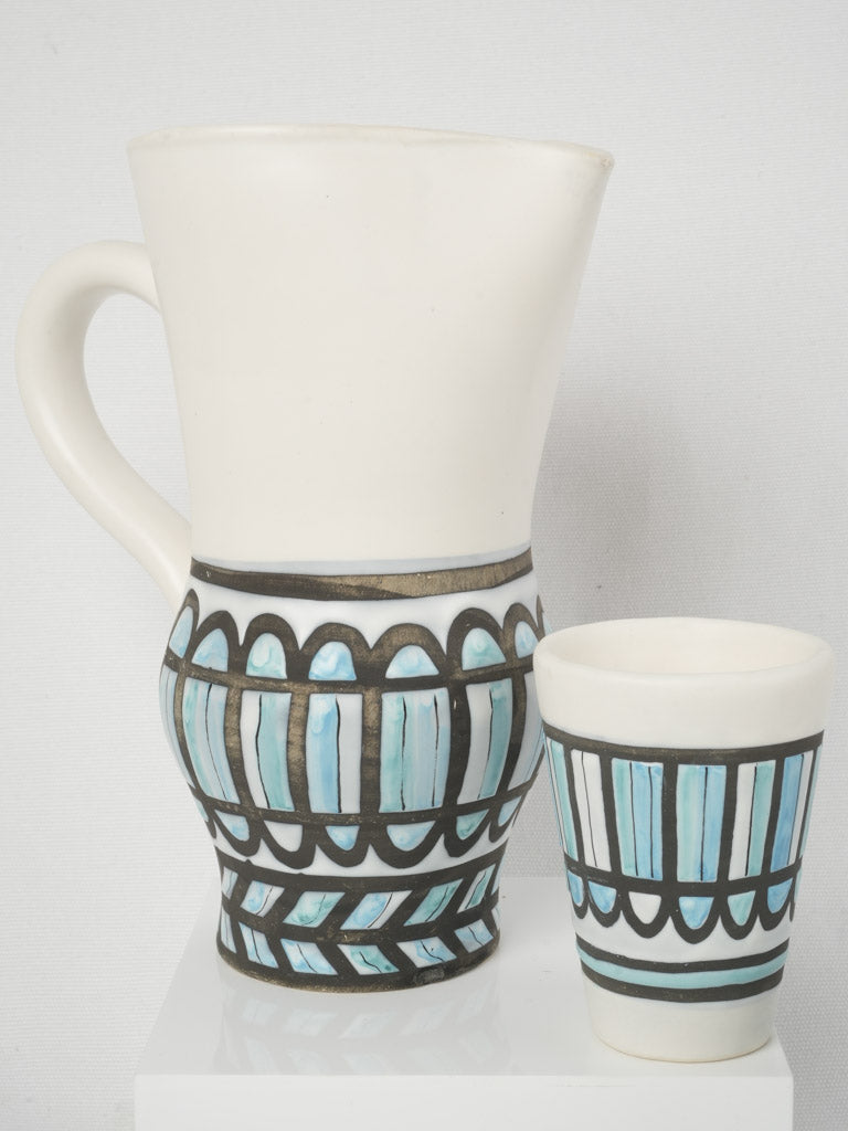 Mediterranean-inspired terracotta drinkware set