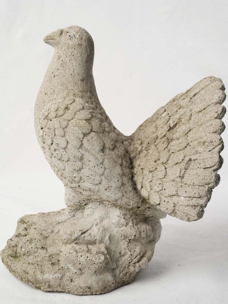 Textured reconstituted stone sculpture