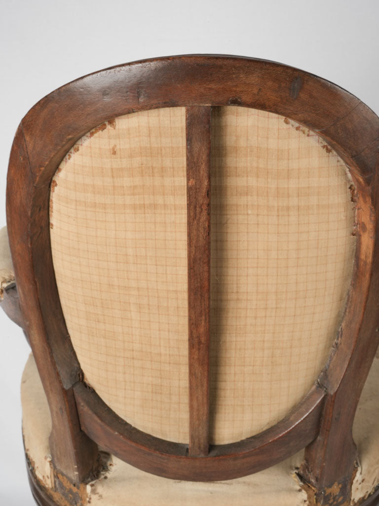 Majestic vintage cabriolet chairs with upholstery