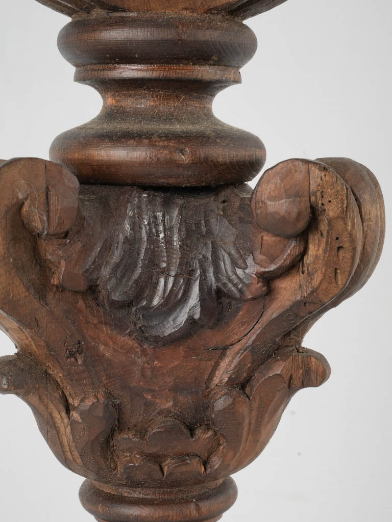 Traditional Italian altar wood candlestick