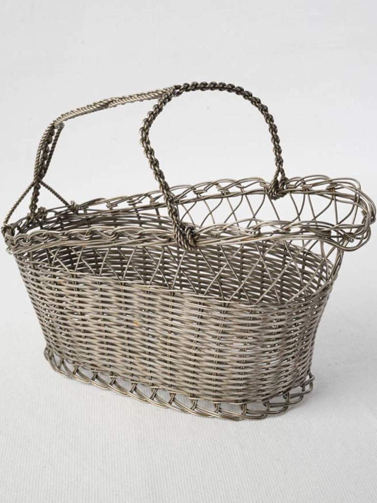 Sculptural braided detail wine holder