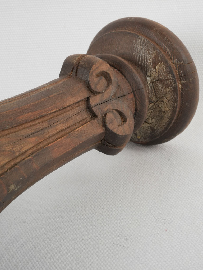 Italian church candlestick with character