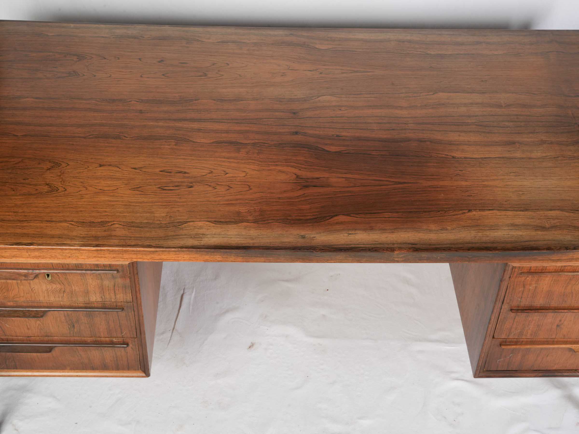 Sleek teakwood executive workspace