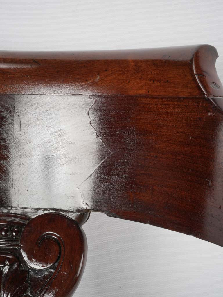 French Restauration period antique desk swivel armchair