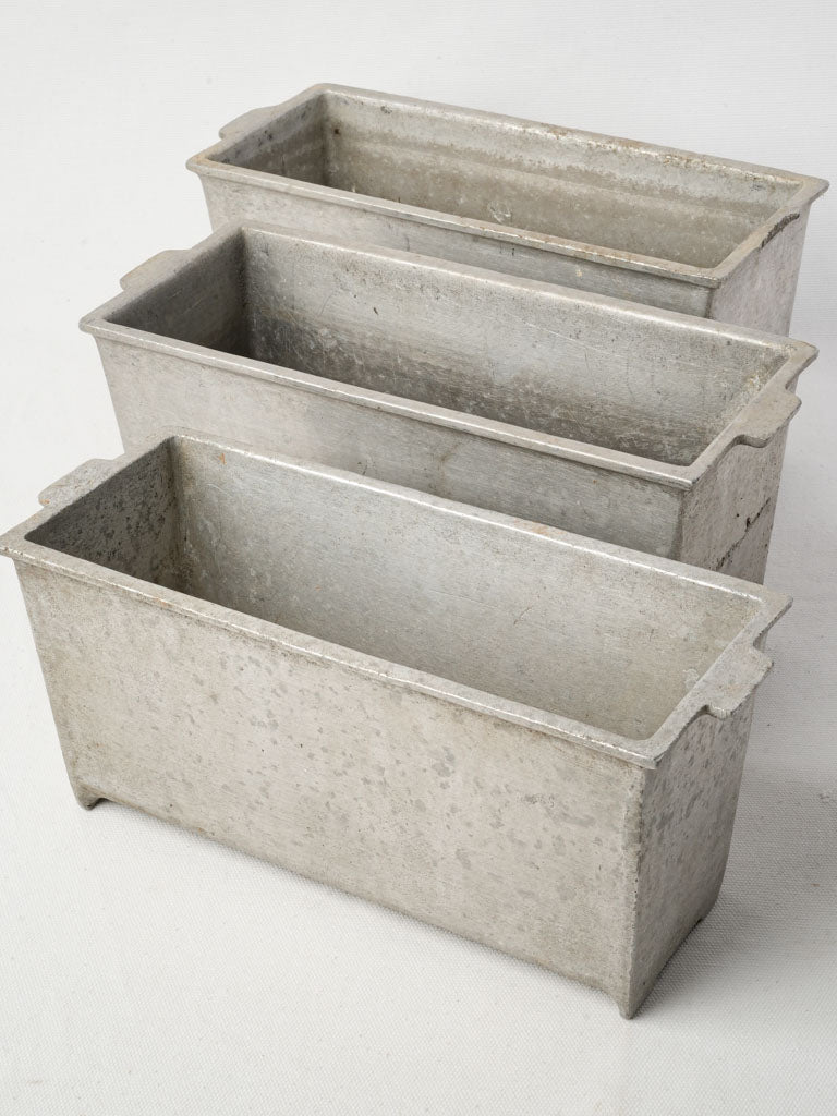 Sleek industrial vintage planters