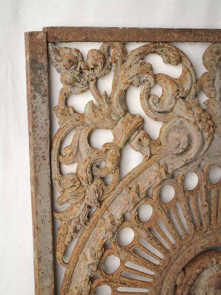 Intricate scrollwork iron element
