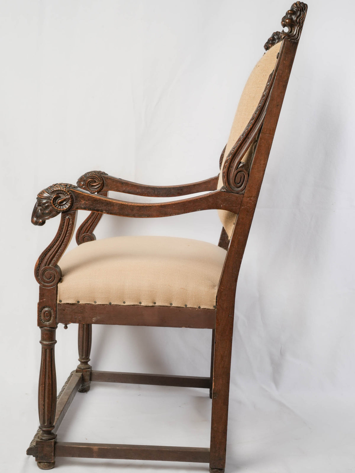 Historic French salon armchair