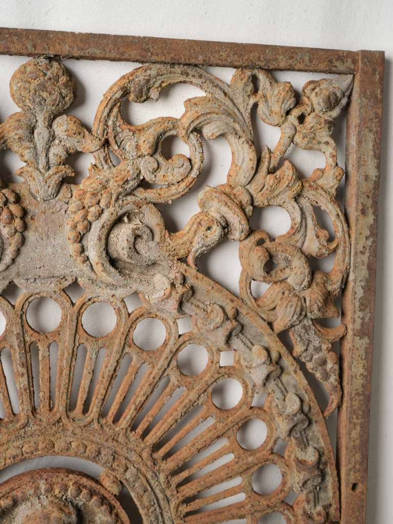 Ornate foliage motif gate design