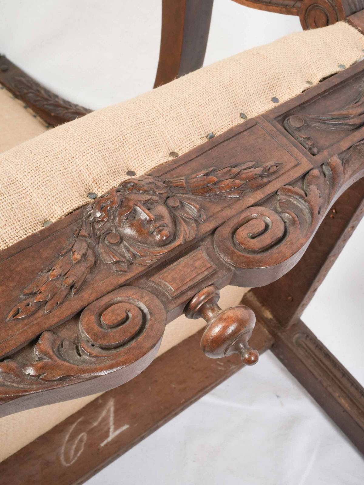 Historicist carved French chair