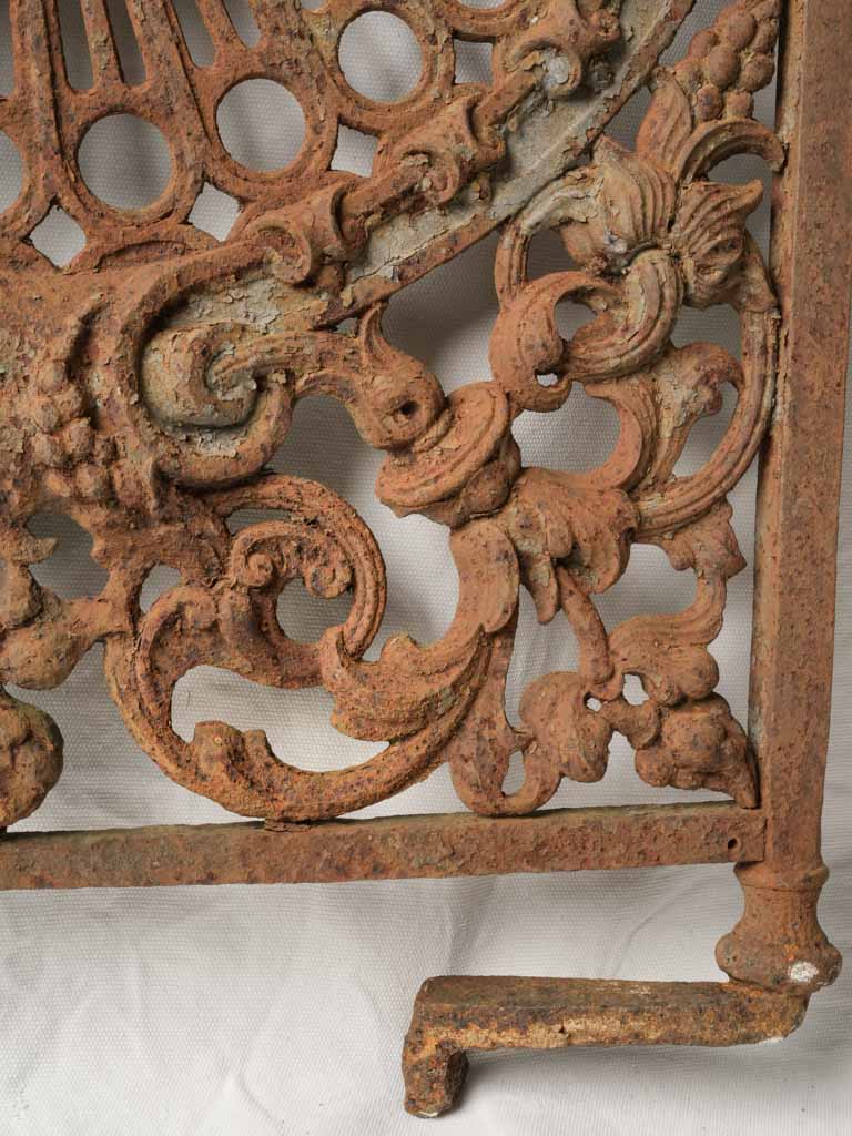 Mid-century iron architectural fragment