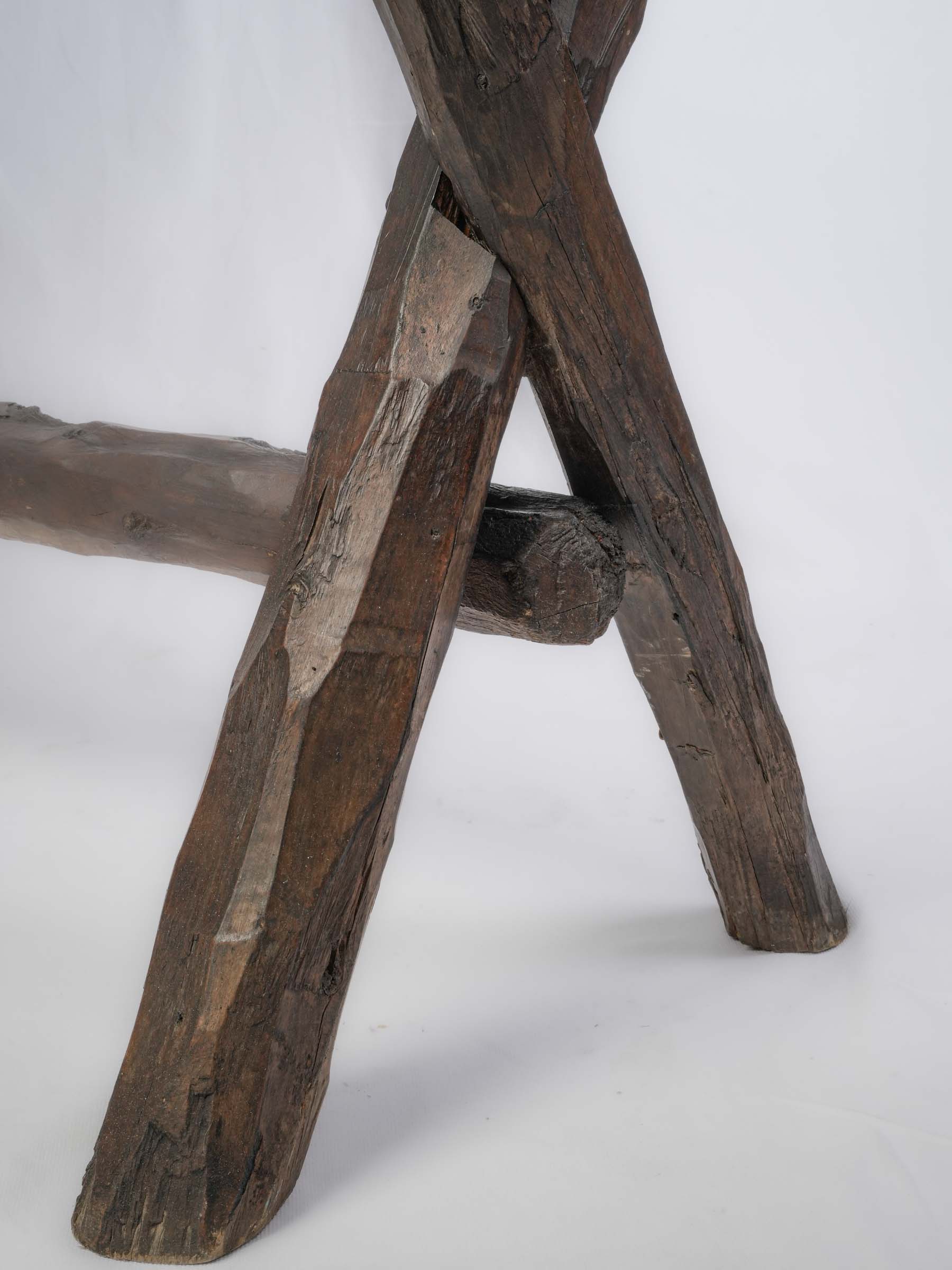 Irregular edge solid wood tables