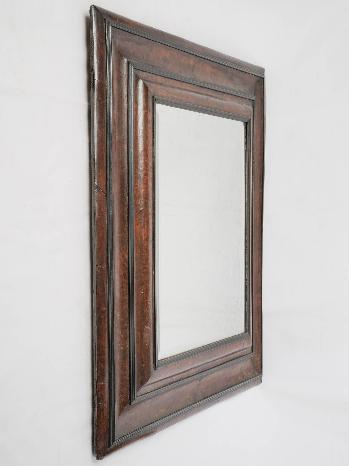Vintage French cushion-frame mirror