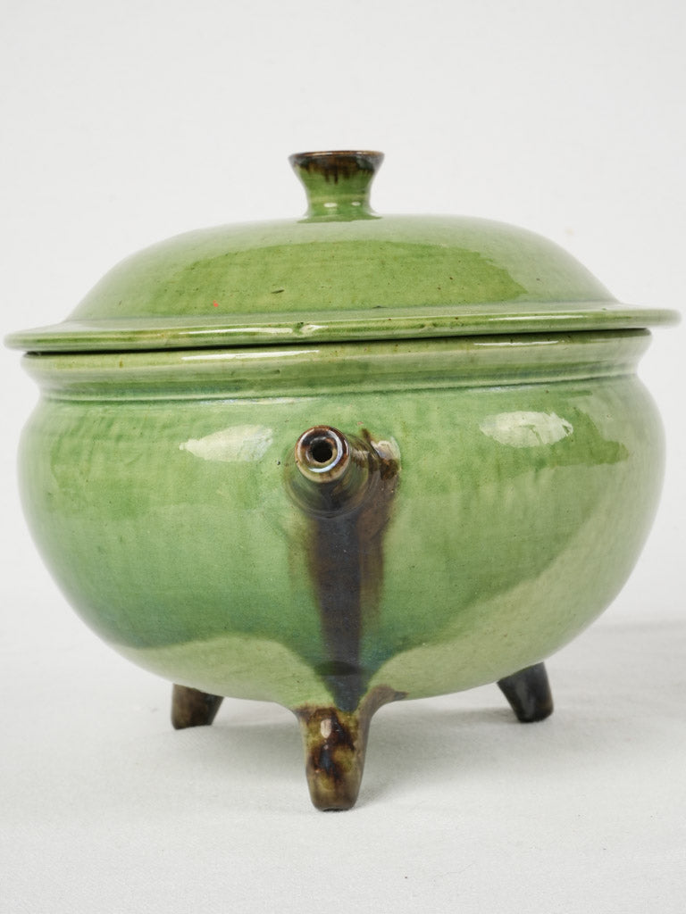 High-quality vibrant green tureen