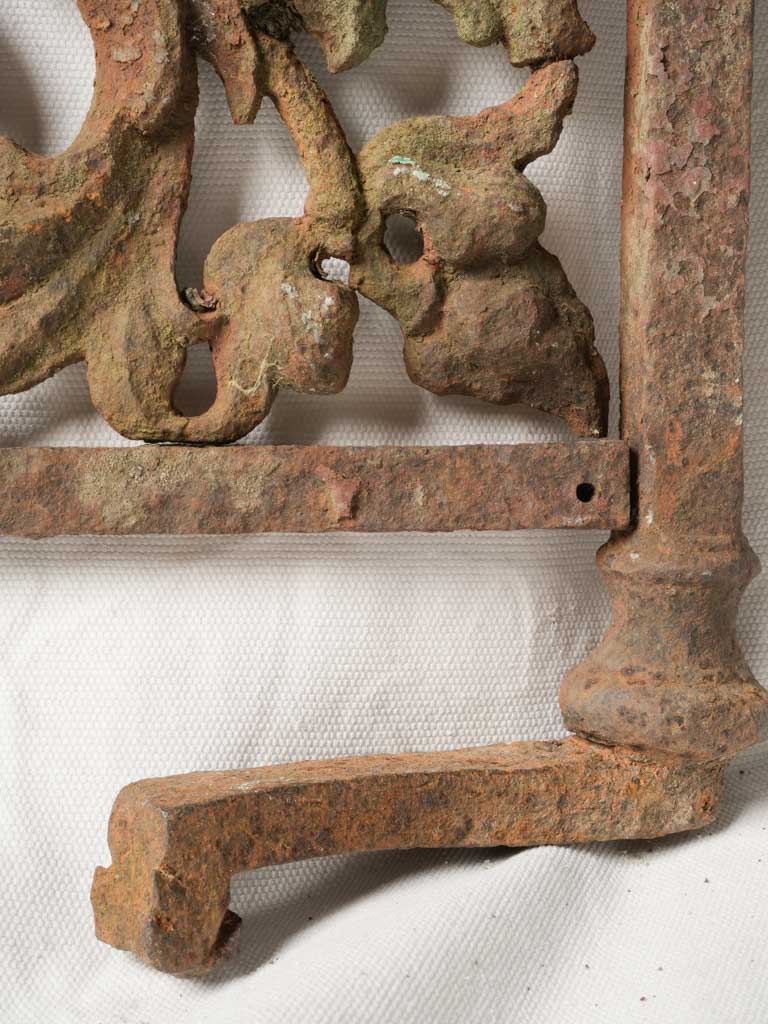 Decorative relief cast iron panel
