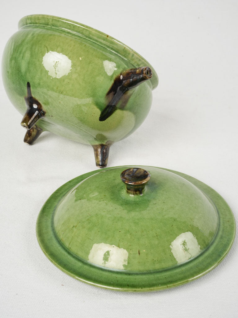 Classic mid-century green serving dish