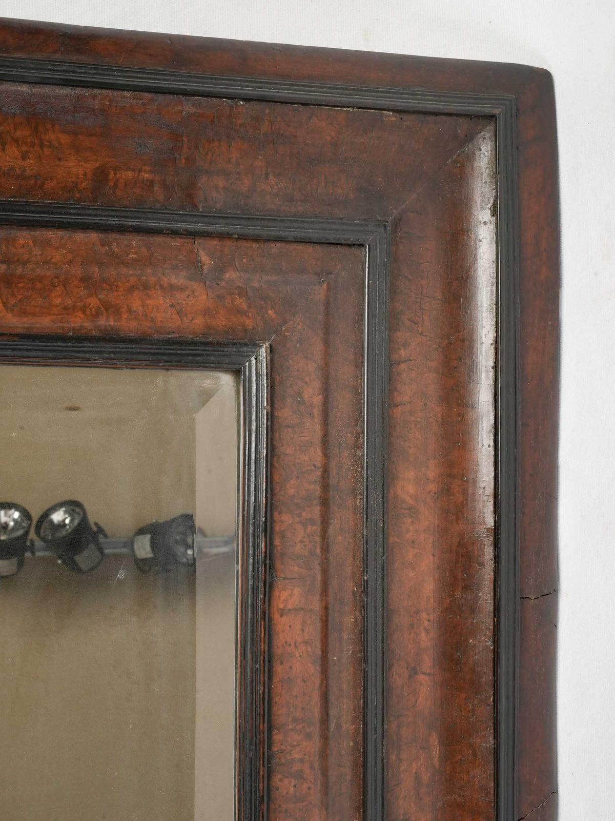 Unique beveled aged mirror