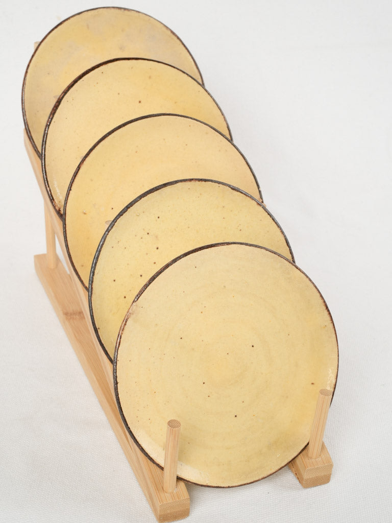 Charming antique French pottery plates