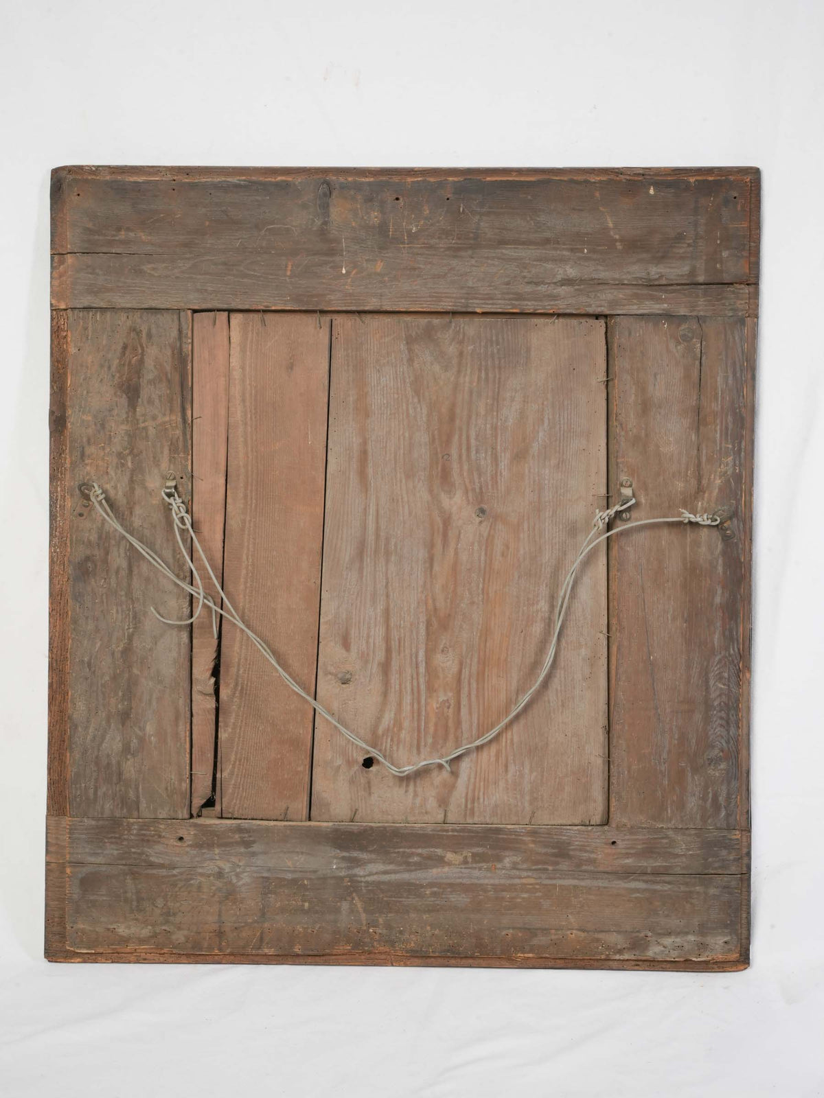 Richly patinated burr walnut mirror