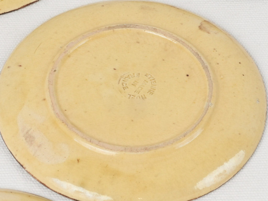Artistic antique oriental style saucers