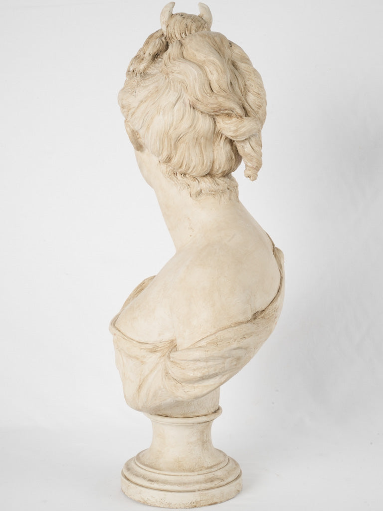 Historic bronze-finish Diana artwork