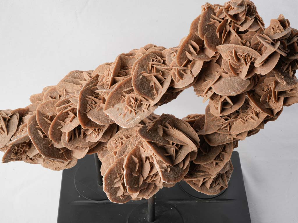 Intricate rose-layered sculpture
