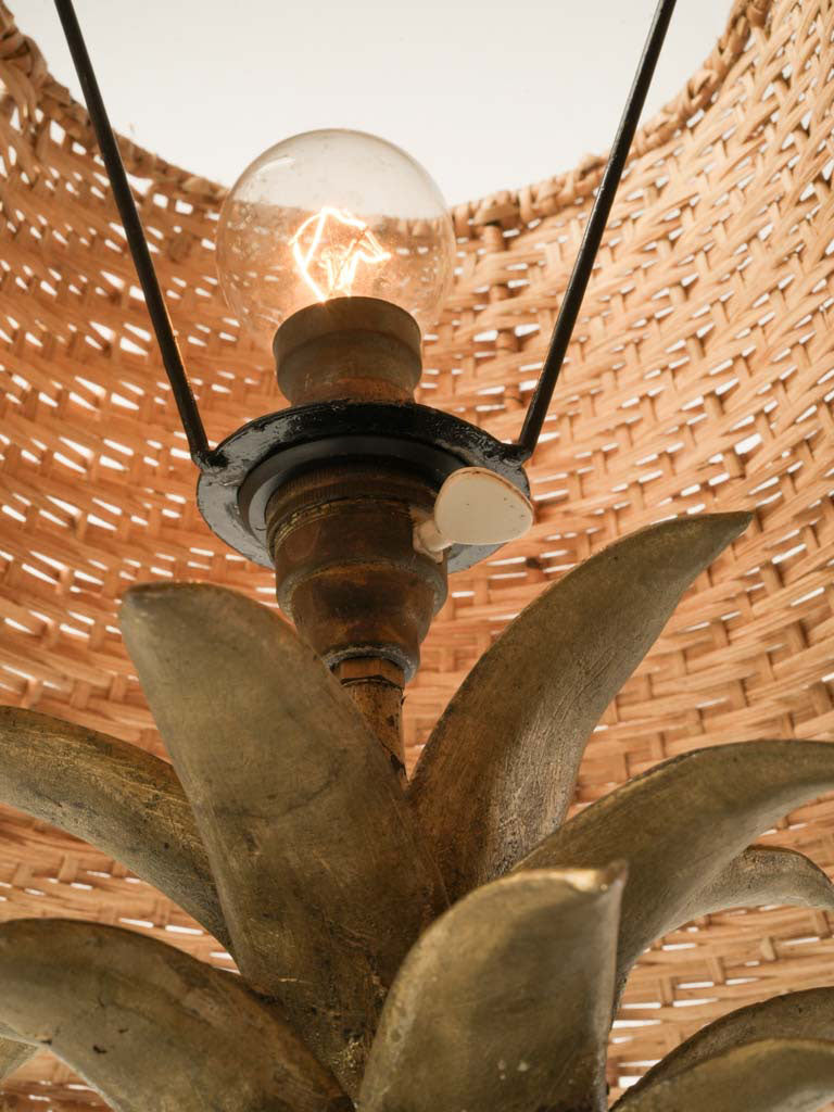 Relaxed style brass lamp pair