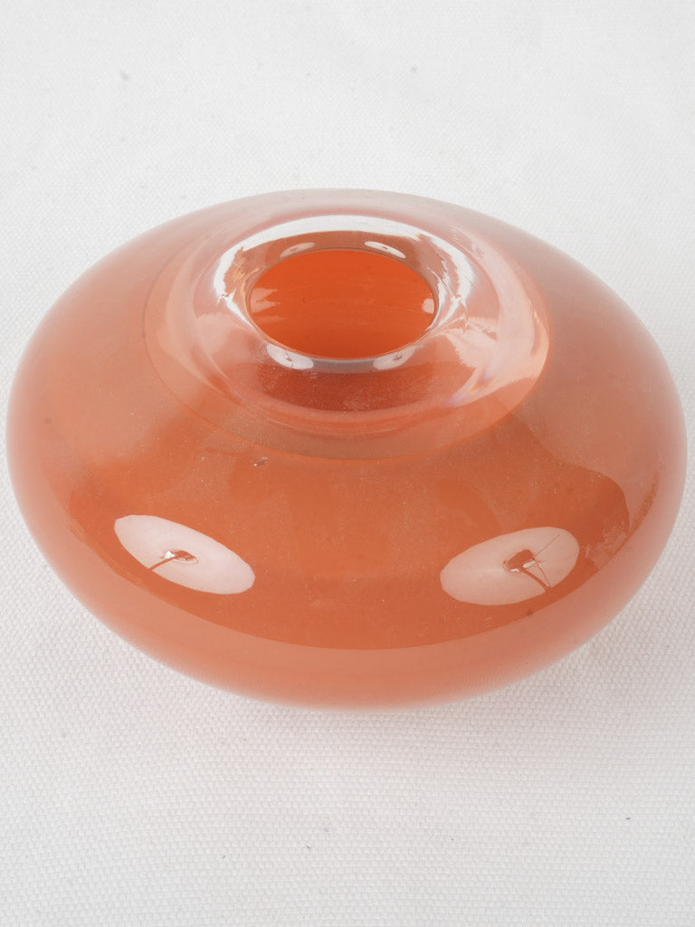 Elegant playful glass vase