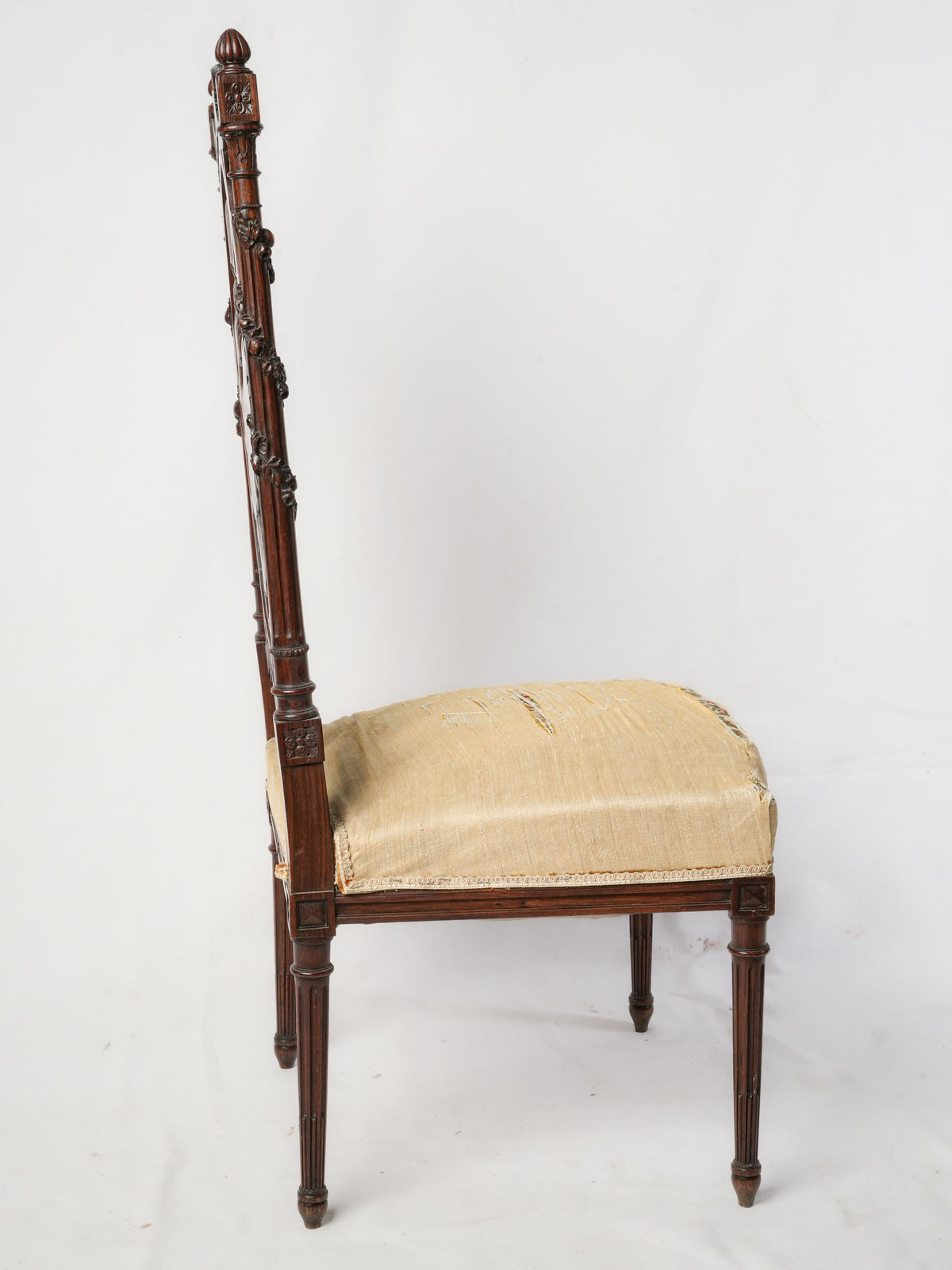 Intricate musical trophy rosewood chair