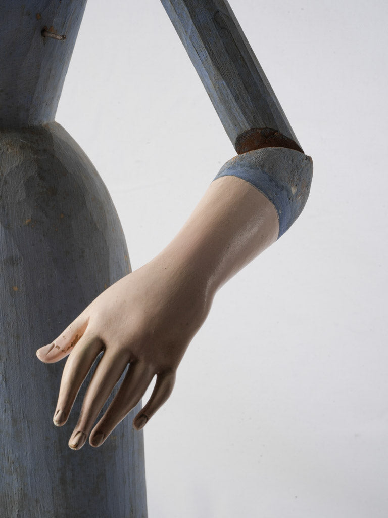 Gilded metal halo sculpture