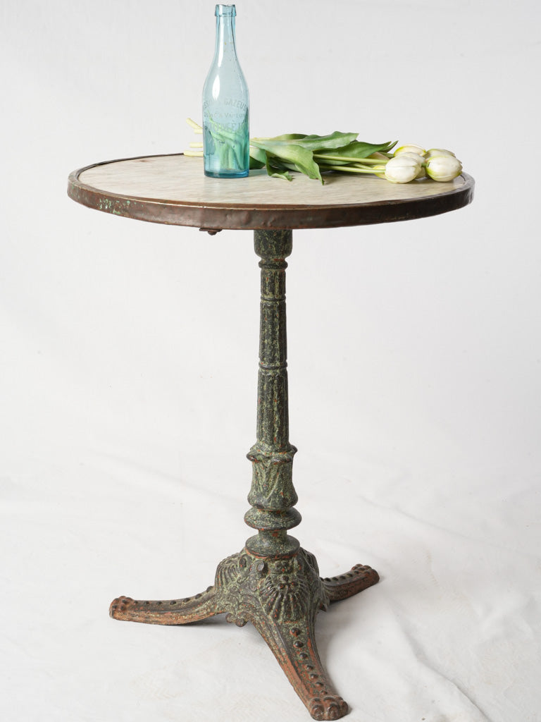 Vintage marble-topped table