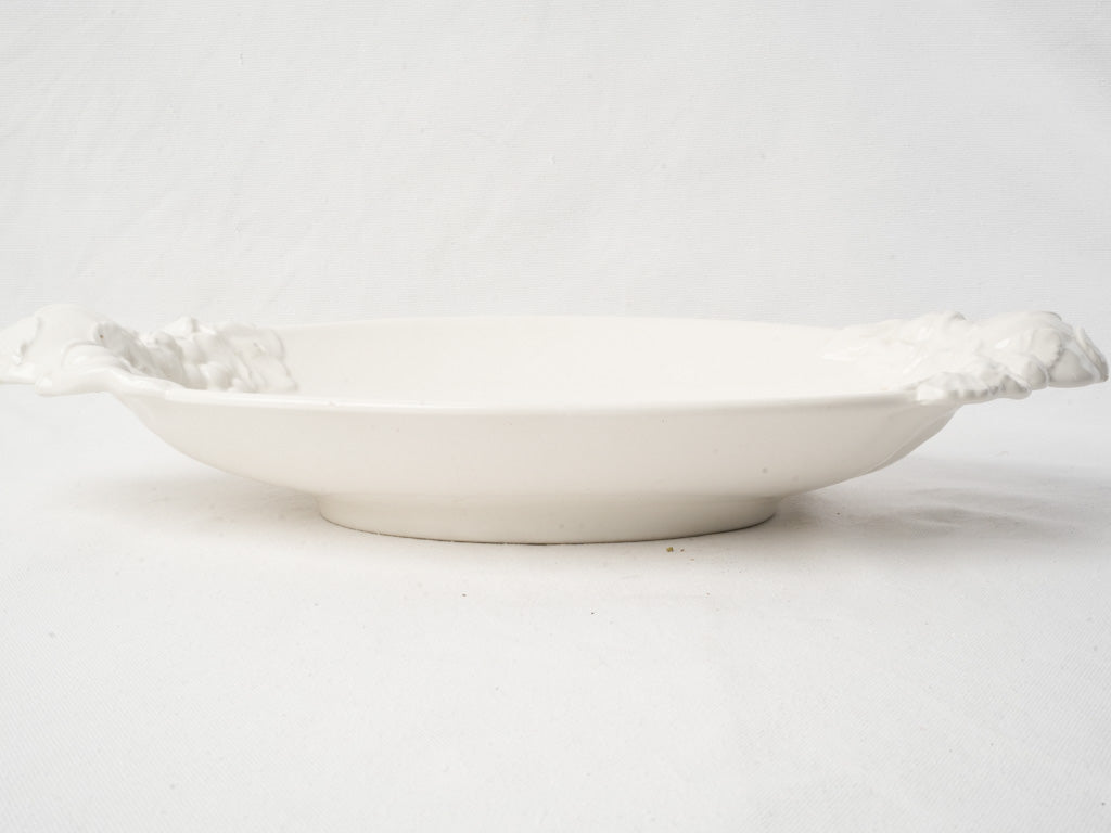 Elegant fruit-adorned ceramic tray