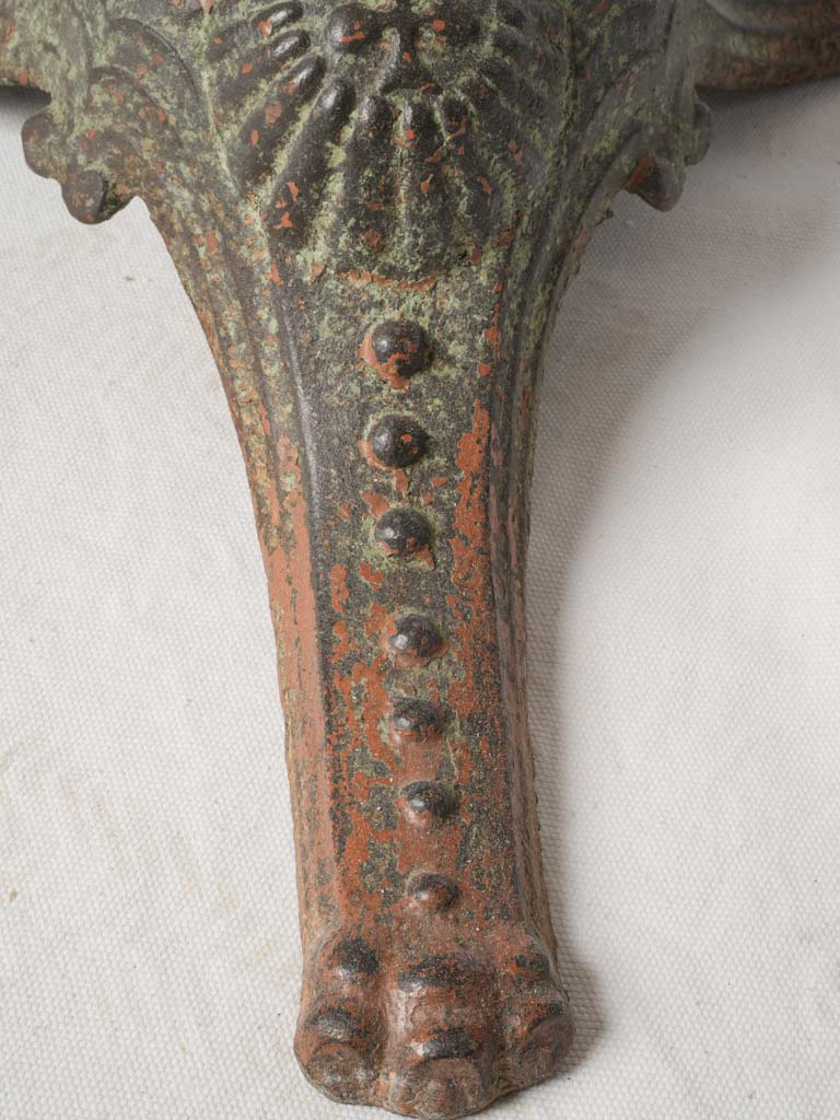 Ornate scallop-legged accent table