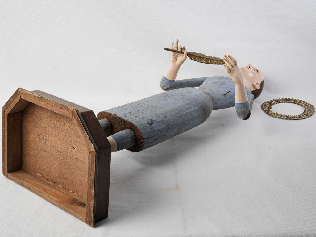 Ethereal presence wooden statue