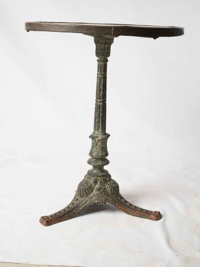 Verdigris patina bistro table