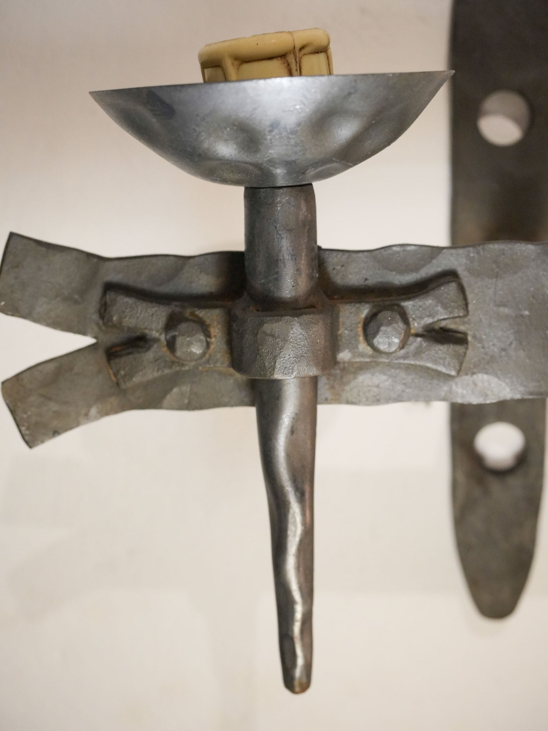 Mid-century Vallauris iron sconces