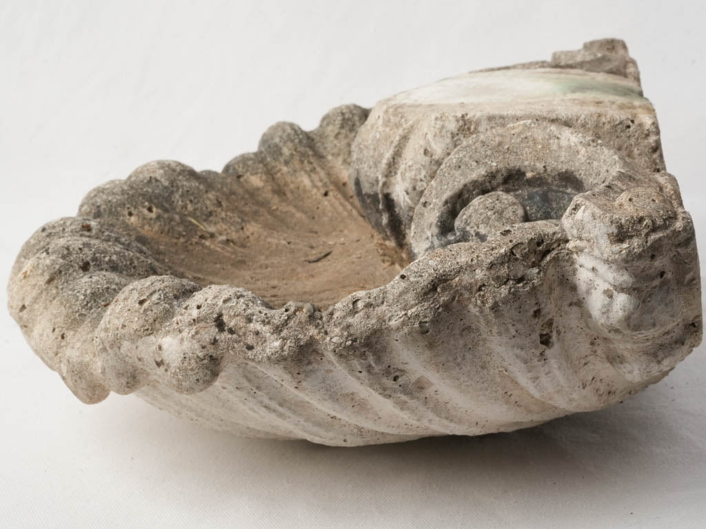 Vintage volute scrolls birdbath