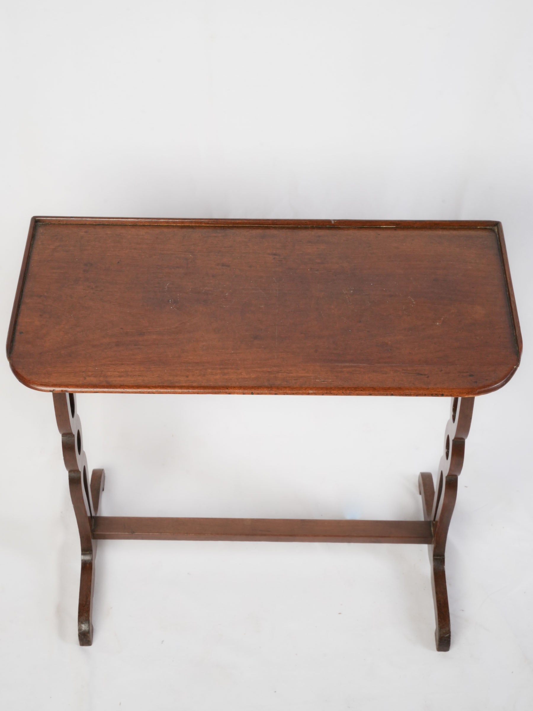 French Mahogany Table Volante in the Louis XVI Style, Late 19th Century - 27½"