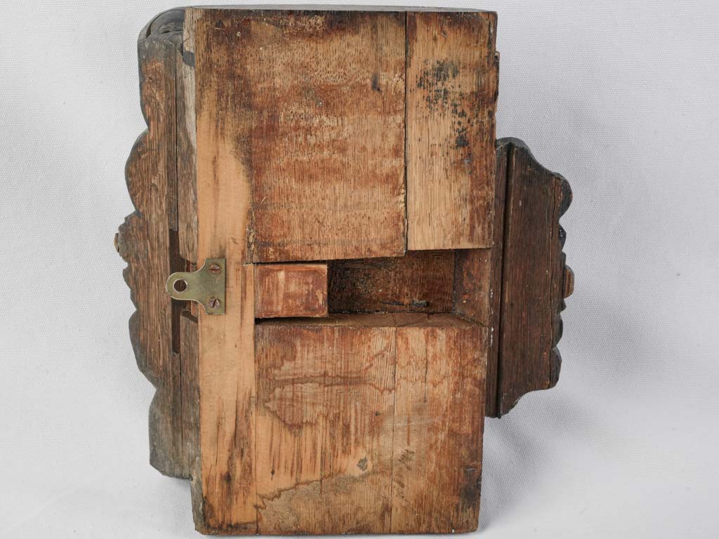 Majestic wooden lion relief