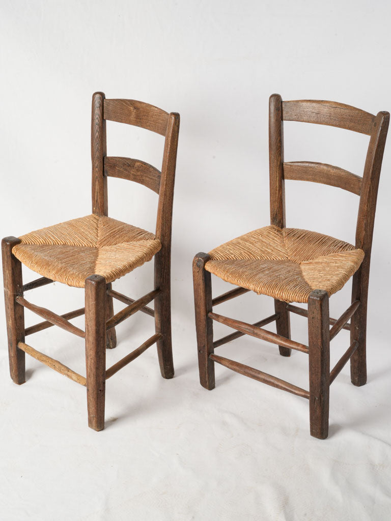 French provincial ladder-back chairs