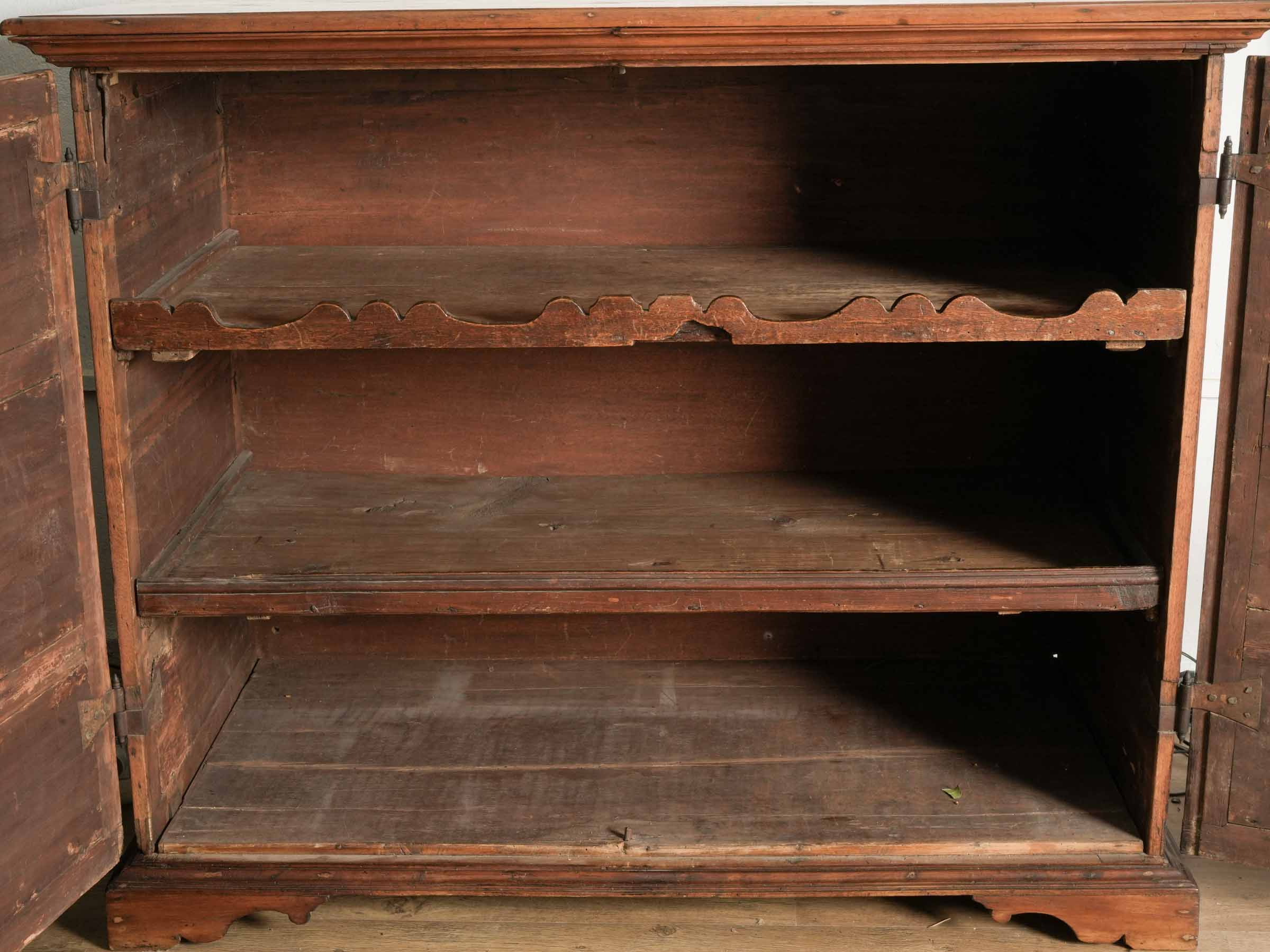 Authentic antique wood cabinet